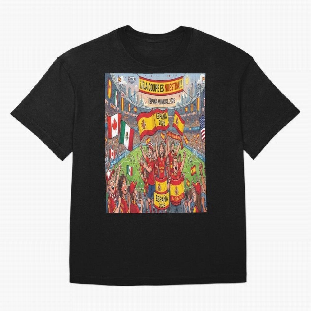 Spain World Cup 2026 - Stadium Classic T-Shirt Enjoy the FIFA World Cup 2026 Group Stage Journey through Cristiano Ronaldo Highlights, Netherlands Pride, Football Festival Excitement, Trophy Ambitions, Country Rivalries and Star Player Buzz; Made