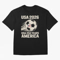 Usa 2026 Soccer 250 Years Women Kids 4th of July Classic T-Shirt Live for the Drama of FIFA World Cup 2026 for Fans of Neymar and Brazil, Bringing Fan Favorite Moments, National Team Passion, Big Match Drama and Soccer History; Ideal for Fans Who