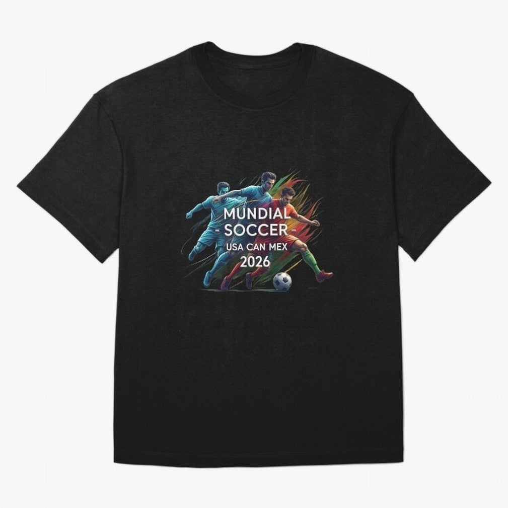 Mundial Soccer 2026 Classic T-Shirt Wear the Spirit of FIFA World Cup 2026 USA Canada Mexico Spirit, Inspired by England, France and Netherlands, CR7, Match Day Excitement, Supporter Culture, Golden Goals and Global Football Passion; Created for