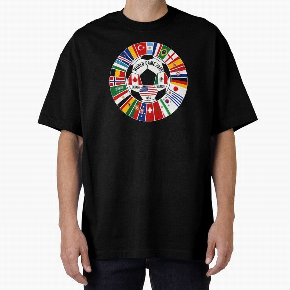2026 Soccer Cup, Football World Tournament Classic T-Shirt Celebrate Fan Culture around Global Football Passion for FIFA World Cup 2026 USA Canada Mexico, Capturing Neymar, Haaland and Cristiano Ronaldo, Brazil, Sports Nostalgia, International