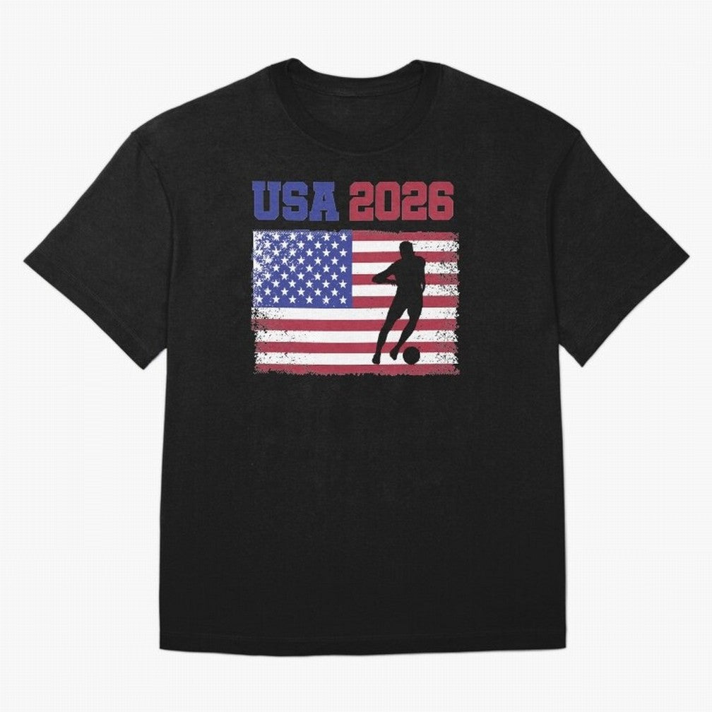 USA Soccer Fan 2026 United States American Flag Classic T-Shirt Bring Bold Fan Energy to Global Football Passion for FIFA World Cup 2026, Built around Mbappe and Neymar, Spain, Football Passion, Legendary Performances, Festival Vibes and Supporter