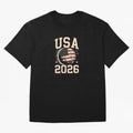 USA Soccer World Cup 2026 American Fan T-Shirt_88555733 Classic T-Shirt Spotlight Match Day Hype around FIFA World Cup 2026, Messi, CR7 and Mbappe, England, Championship Spirit, Famous Goals, Roaring Crowds and International Football Unity; Created