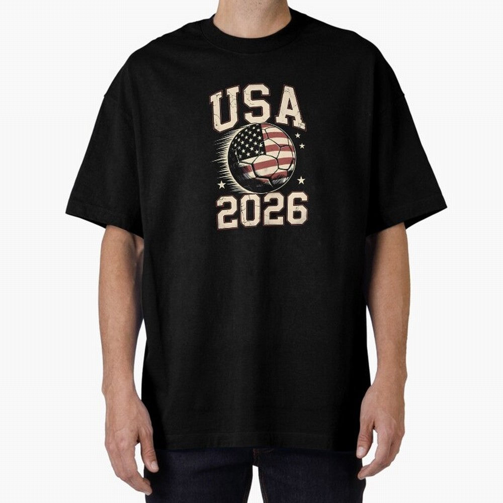 USA Soccer World Cup 2026 American Fan T-Shirt_88555733 Classic T-Shirt Spotlight Match Day Hype around FIFA World Cup 2026, Messi, CR7 and Mbappe, England, Championship Spirit, Famous Goals, Roaring Crowds and International Football Unity; Created