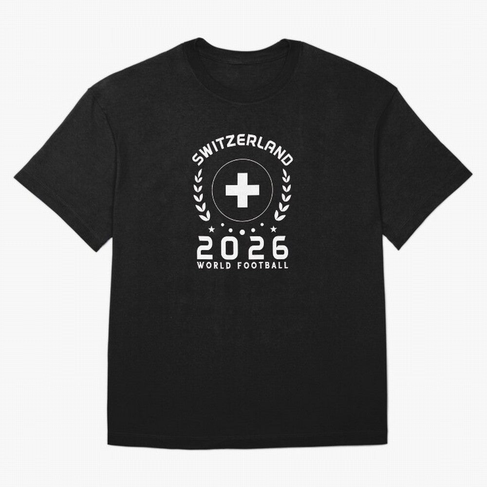 World Cup 2026 Switzerland Football Fan Swiss Supporter T-Shirt_85614346 Classic T-Shirt Bring Supporter Culture to Match Day Hype around FIFA World Cup 2026, CR7 and Messi, Germany, Worldwide Fan Energy, Dramatic Goals, Stadium Lights and