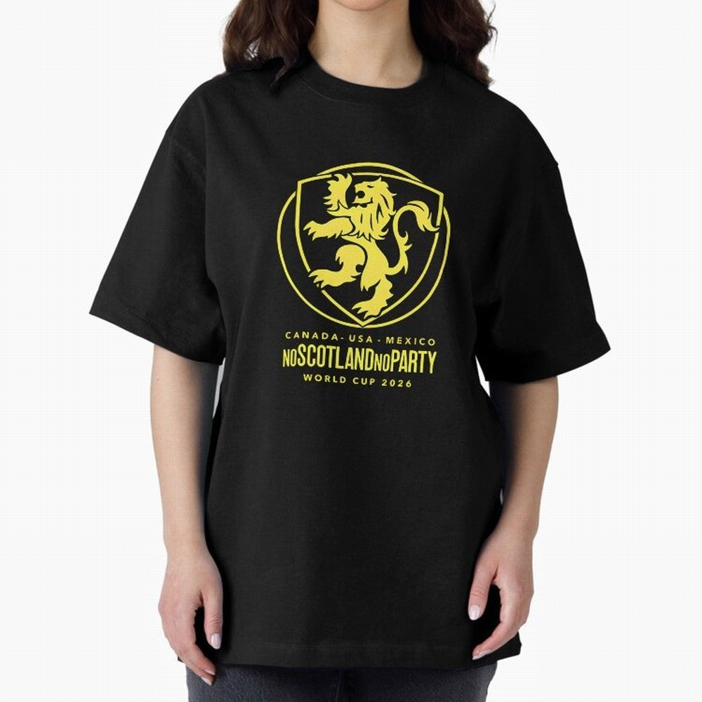 Scotland World Cup 2026 No Scotland No Party T-Shirt_83987455 Classic T-Shirt Spotlight Match Day Hype around FIFA World Cup 2026 Group Stage, CR7 and Messi, Portugal, Spain and Germany, Goal Celebration Energy, Supporter Heritage, Football Icons