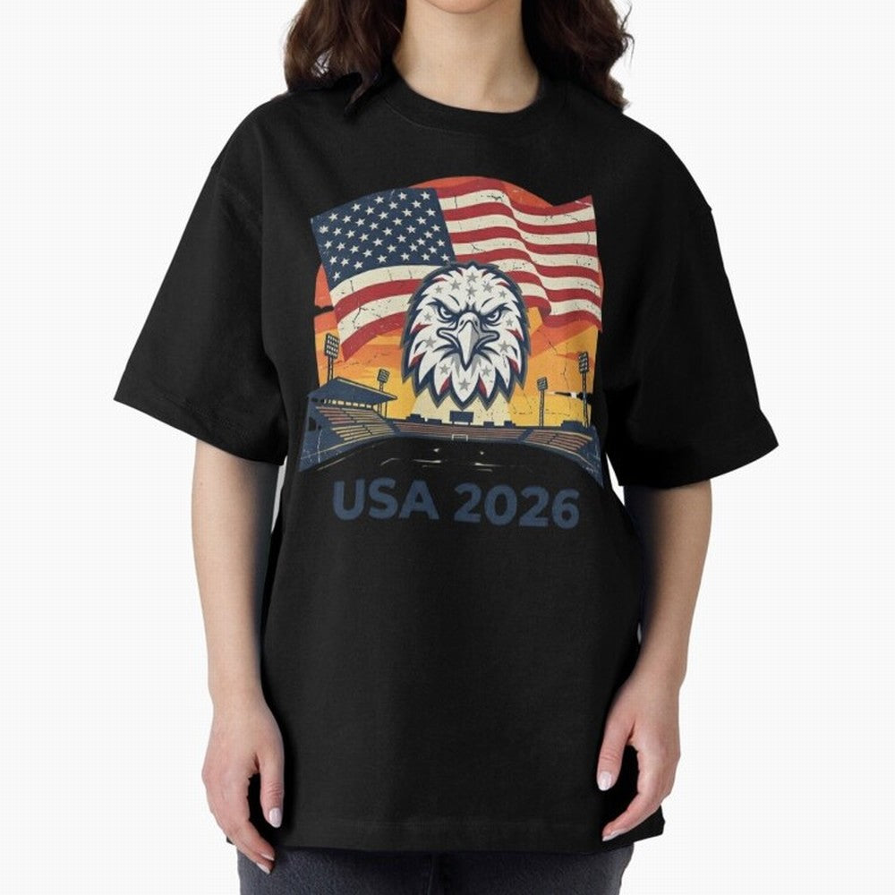 American Eagle 2026 USA World Cup Classic T-Shirt Share FIFA World Cup 2026 USA Canada Mexico Spirit, Made for France and Portugal, Mbappe and Neymar, Football History, Final Match Energy, Crowd Noise and Once in a Lifetime Moments; Made for Die