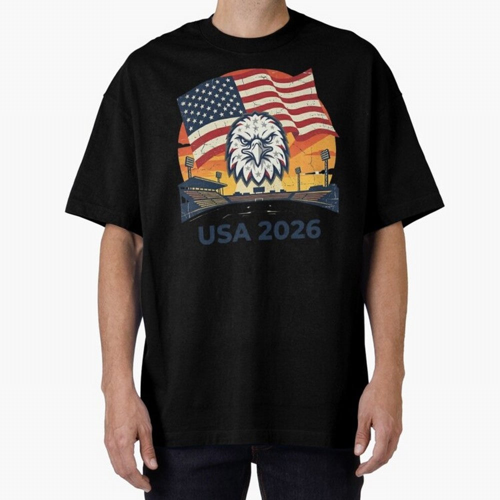 American Eagle 2026 USA World Cup Classic T-Shirt Share FIFA World Cup 2026 USA Canada Mexico Spirit, Made for France and Portugal, Mbappe and Neymar, Football History, Final Match Energy, Crowd Noise and Once in a Lifetime Moments; Made for Die