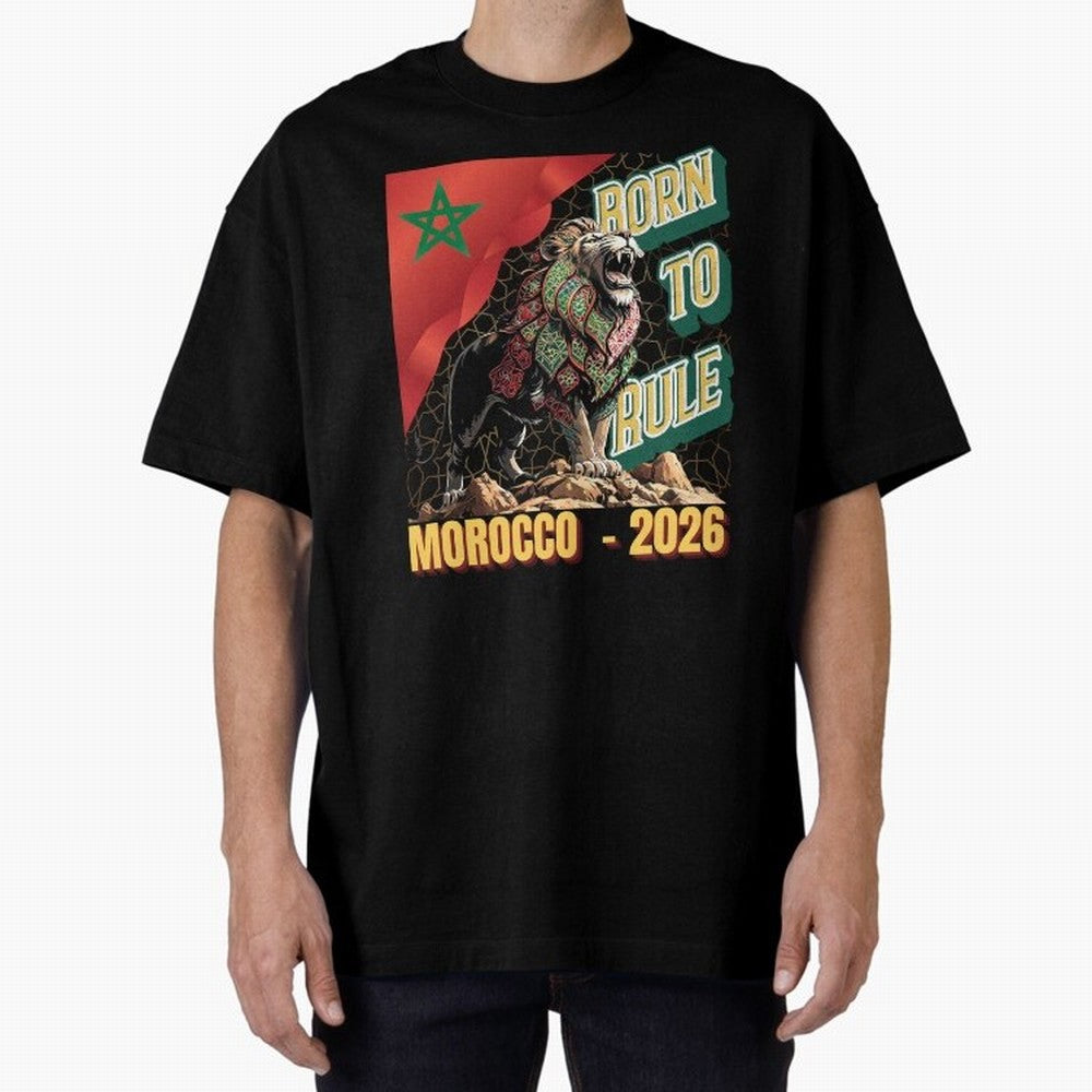 Morocco Football - Born to Rule Classic T-Shirt Fuel Global Football Passion for FIFA World Cup 2026 USA Canada Mexico, Built around Neymar, Brazil, Portugal and Argentina, Fan Favorite Moments, National Team Passion, Big Match Drama and Soccer