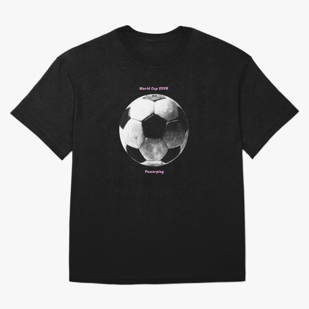 Powerplay World Cup 2026 Classic T-Shirt Bring Stadium Energy to FIFA World Cup 2026 USA Canada Mexico for Fans of Neymar, Haaland and Cristiano Ronaldo and Portugal, Bringing Sports Nostalgia, International Competition, Famous Players and