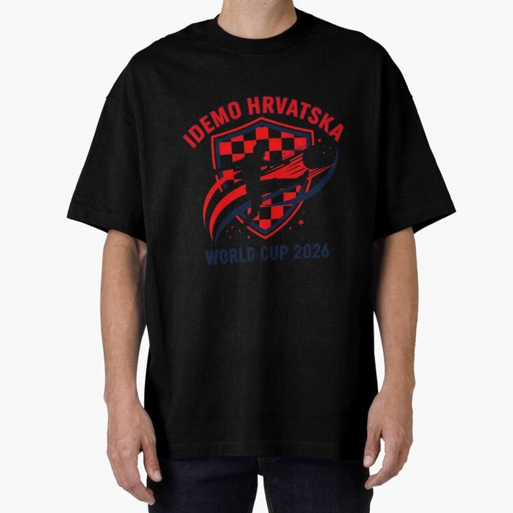 Croatia World Cup 2026 Fan Art Classic T-Shirt Stand Out with Spirit from FIFA World Cup 2026 USA Canada Mexico Centered on Haaland, Brazil, Portugal and Argentina Energy, Stadium Chants, National Pride, Trophy Dreams and Unforgettable Football