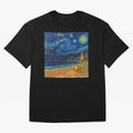 Golden Miami Starry Night Beach Soccer Fine Art Print Impasto Oil Painting Classic T-Shirt Join the FIFA World Cup 2026 Group Stage Journey through Haaland and Mbappe Highlights, Brazil Pride, Retro Football Energy, Iconic Rivalries, Trophy Chase