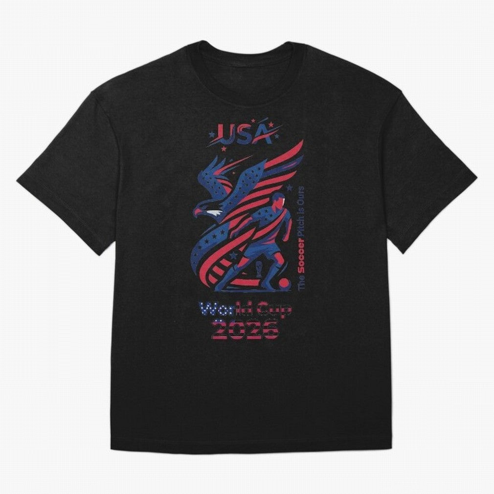 USA Soccer Shirt 2026 - Heritage Eagle World Cup Fan Tee - Premium Gildan Softstyle Unisex Football T-Shirt - United States Supporter Gear Classic T-Shirt Stand with the FIFA World Cup 2026 USA Canada Mexico Journey through Messi Highlights,