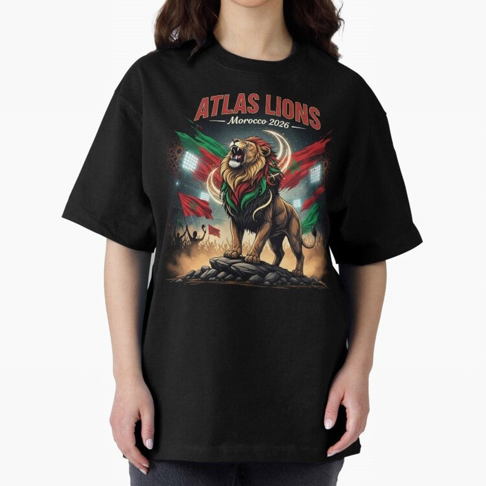 Atlas Lions - Morocco Football Team ready for the World Cup Classic T-Shirt Make Every Match About FIFA World Cup 2026 Group Stage for Fans of Neymar, Haaland and Cristiano Ronaldo and Argentina, Bringing Classic Soccer Heritage, Championship