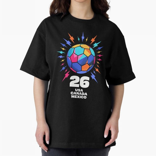 2026 Colorful Soccer Ball USA Canada Mexico 26 Classic T-Shirt Celebrate Rivalries and Pride in the FIFA World Cup 2026 USA Canada Mexico Journey through Neymar, Haaland and Cristiano Ronaldo Highlights, Portugal Pride, Football History, Final