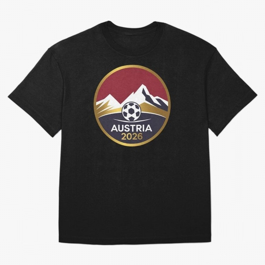 Austria 2026 Classic T-Shirt Stand with FIFA World Cup 2026 Group Stage Spirit, Capturing France, Mbappe and Neymar, Stadium Chants, National Pride, Trophy Dreams and Unforgettable Football Memories; Perfect for Supporters Who Want Bold Football