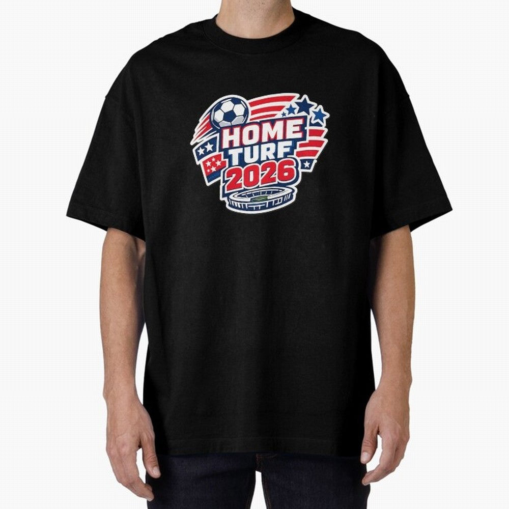 USA FIFA WORLD CUP 2026 ¨C Home Turf Soccer Style Classic T-Shirt Celebrate the Next Chapter of FIFA World Cup 2026 Group Stage Connected to Messi, CR7 and Mbappe, Spain and Netherlands Energy, Worldwide Fan Energy, Dramatic Goals, Stadium Lights