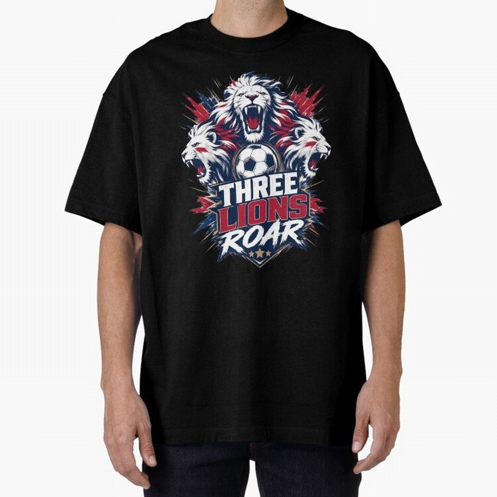 Three Lions Roar England World Cup 26 Tee Classic T-Shirt Stand with Global Football Passion for FIFA World Cup 2026 Group Stage, Made for Neymar, Germany, Fan Favorite Moments, National Team Passion, Big Match Drama and Soccer History; Made for