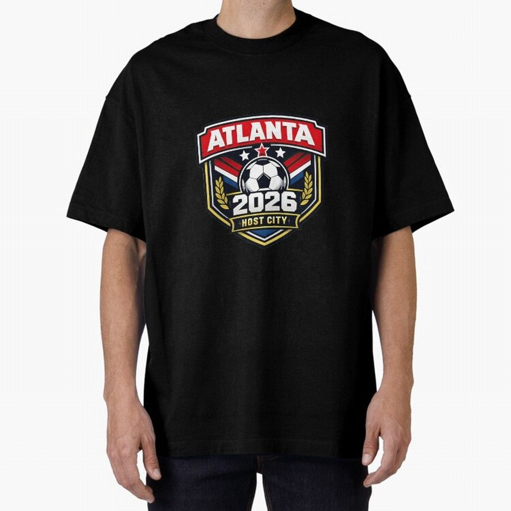 Global Cup 2026 Host City Badge Atlanta Classic T-Shirt Bring Stadium Energy to Global Football Passion for FIFA World Cup 2026, Connected to Messi and Cristiano Ronaldo, Brazil, Football Festival Excitement, Trophy Ambitions, Country Rivalries and