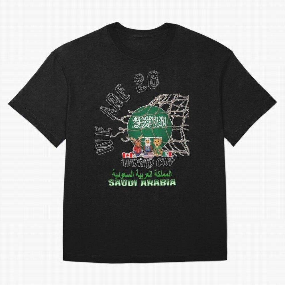 World cup 26 - Saudi Arabia Classic T-Shirt Show Match Day Excitement for FIFA World Cup 2026 Group Stage Capturing Messi, Neymar and Mbappe, Brazil Energy, Retro Football Energy, Iconic Rivalries, Trophy Chase Drama and Stadium Atmosphere; Ideal
