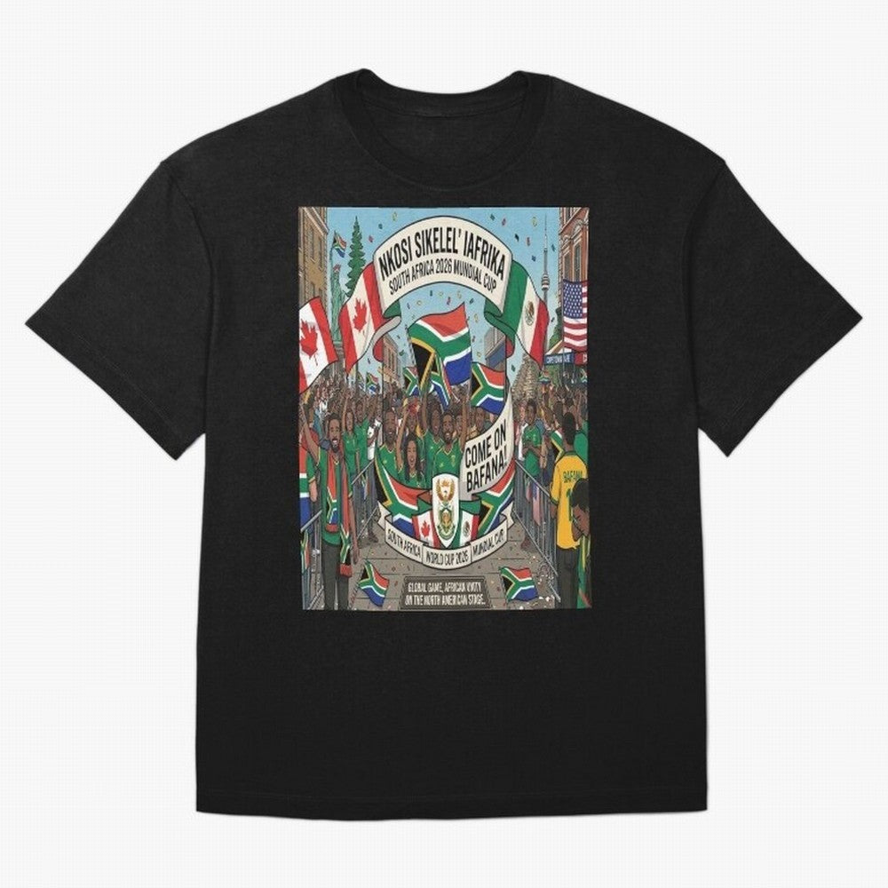Soiuth Africa Classic T-Shirt Discover FIFA World Cup 2026 USA Canada Mexico Spirit, Inspired by France and Portugal, Neymar, Haaland and Cristiano Ronaldo, Football Festival Excitement, Trophy Ambitions, Country Rivalries and Star Player Buzz;
