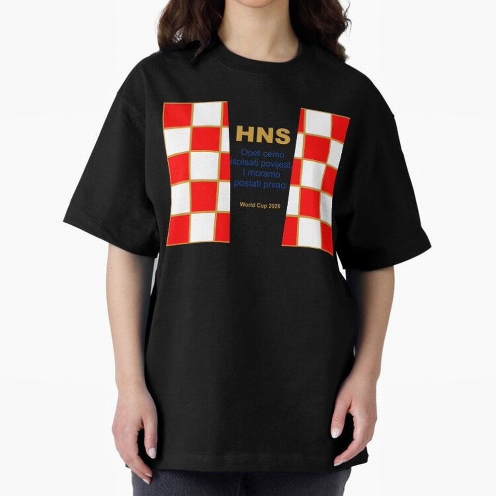 Croatia jersey with motto gold Classic T-Shirt Celebrate Fan Culture around FIFA World Cup 2026 Group Stage Spirit, Centered on Portugal, Messi, Vintage Soccer Flavor, Modern Football Stars, National Flags and Final Night Emotion; Ideal for