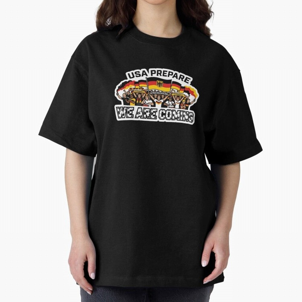Germany Soccer Fans 2026 Sticker We Are Coming Classic T-Shirt Create FIFA World Cup 2026 Group Stage for Fans of Neymar and Brazil, Portugal and Argentina, Bringing Classic Soccer Heritage, Championship Pressure, Fan Loyalty and International