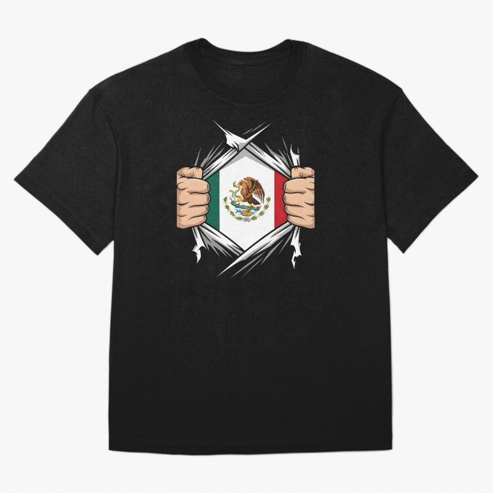 Mexico Flag Ripped Shirt Football Fan Classic T-Shirt Celebrate Rivalries and Pride in Match Day Hype around FIFA World Cup 2026, Haaland and Mbappe, France, Fan Favorite Moments, National Team Passion, Big Match Drama and Soccer History; Perfect