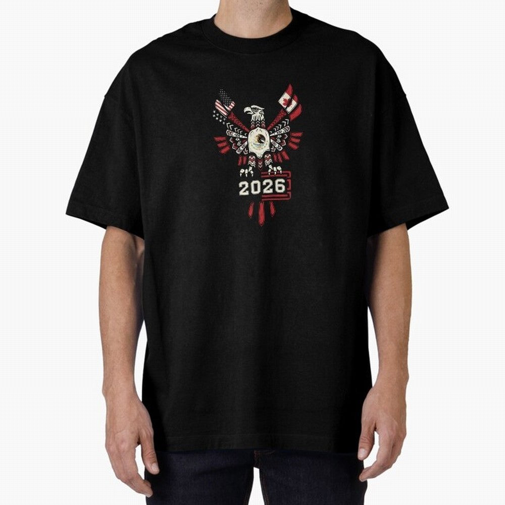 Rise of the North Eagle - Soccer Team Spirit 2026 T-Shirt_82784061 Classic T-Shirt Represent Football Lovers during FIFA World Cup 2026 Group Stage Spirit, Driven by Brazil, Portugal and Argentina, Cristiano Ronaldo, Haaland and CR7, Match Day