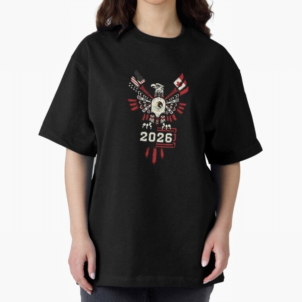 Rise of the North Eagle - Soccer Team Spirit 2026 T-Shirt_82784061 Classic T-Shirt Represent Football Lovers during FIFA World Cup 2026 Group Stage Spirit, Driven by Brazil, Portugal and Argentina, Cristiano Ronaldo, Haaland and CR7, Match Day