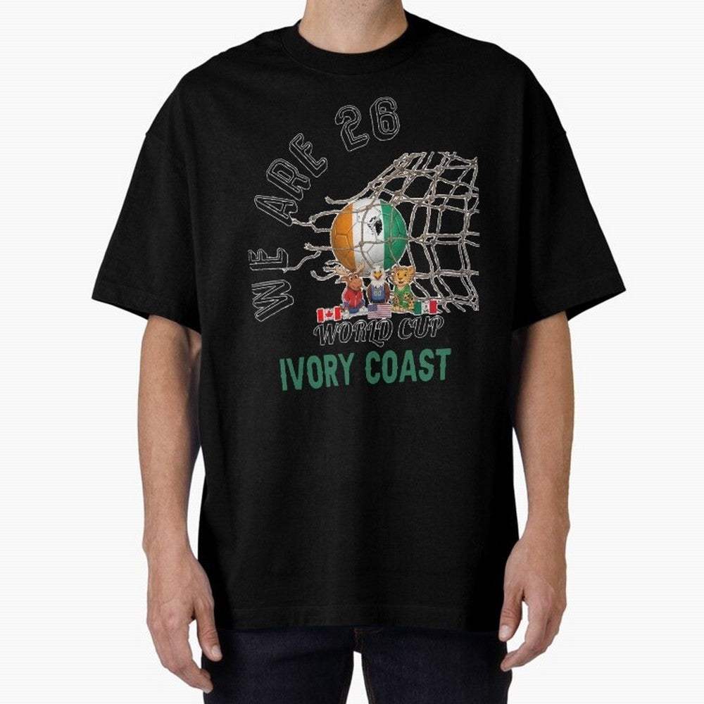 World cup 26 - Ivory Coast Classic T-Shirt Join Supporters Worldwide for FIFA World Cup 2026 Driven by CR7 and Messi, Argentina, France and Brazil Energy, Classic Soccer Heritage, Championship Pressure, Fan Loyalty and International Pride; Ideal