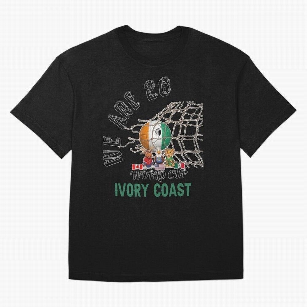 World cup 26 - Ivory Coast Classic T-Shirt Join Supporters Worldwide for FIFA World Cup 2026 Driven by CR7 and Messi, Argentina, France and Brazil Energy, Classic Soccer Heritage, Championship Pressure, Fan Loyalty and International Pride; Ideal