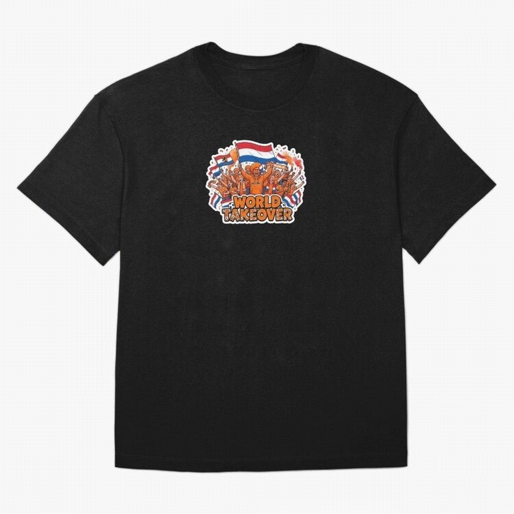 Netherlands Soccer Fans Orange Power Sticker 2026 Football Supporters Classic T-Shirt Fuel Your Fan Pride for FIFA World Cup 2026 Connected to CR7, Portugal Energy, Worldwide Fan Energy, Dramatic Goals, Stadium Lights and Championship Celebrations;