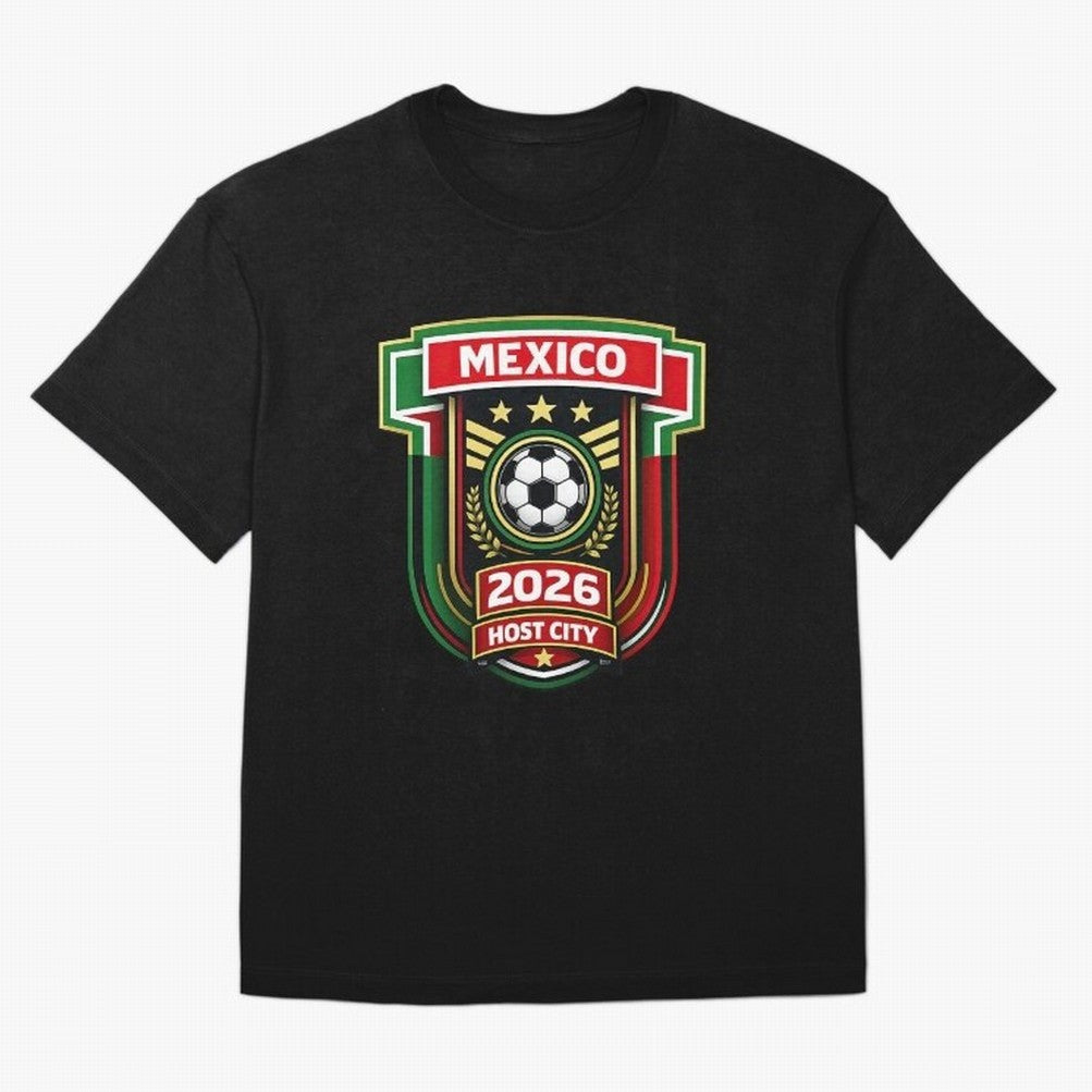 Mexico 2026 World Cup Host City Logo Classic T-Shirt Celebrate the Next Chapter of FIFA World Cup 2026 USA Canada Mexico Centered on Messi, Neymar and Mbappe, Argentina, France and Brazil Energy, Retro Football Energy, Iconic Rivalries, Trophy