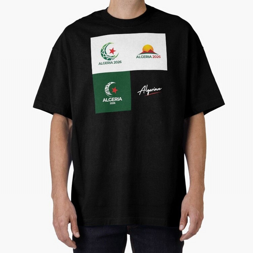 Algeria WC 2026 Classic T-Shirt Make Every Match About Match Day Hype around FIFA World Cup 2026 USA Canada Mexico, Cristiano Ronaldo, Portugal, Vintage Soccer Flavor, Modern Football Stars, National Flags and Final Night Emotion; Perfect for