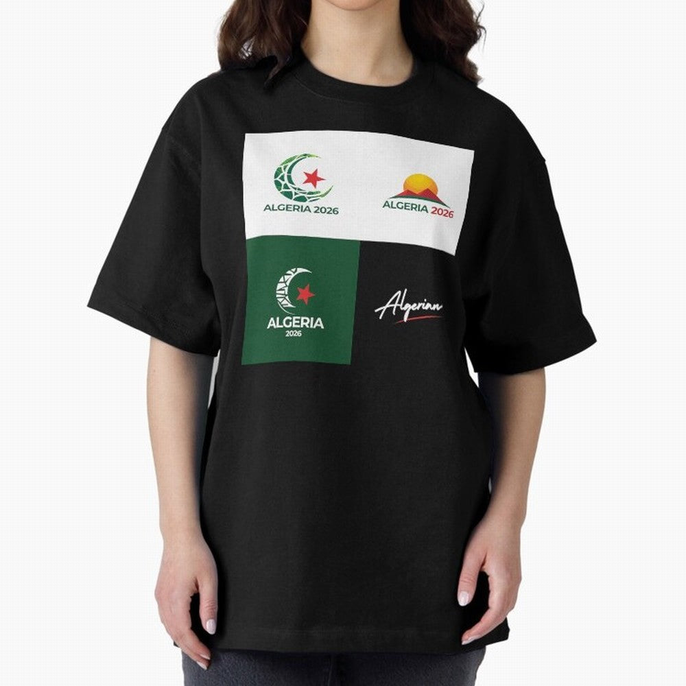 Algeria WC 2026 Classic T-Shirt Make Every Match About Match Day Hype around FIFA World Cup 2026 USA Canada Mexico, Cristiano Ronaldo, Portugal, Vintage Soccer Flavor, Modern Football Stars, National Flags and Final Night Emotion; Perfect for