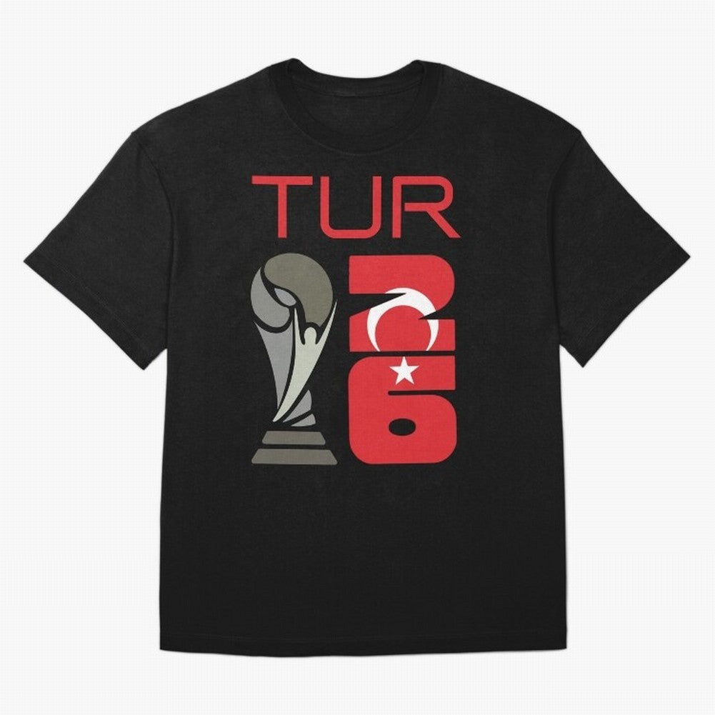 Turkey 2026 Soccer World Cup Trophy Turkish Flag Design Classic T-Shirt Honor Football Greatness during FIFA World Cup 2026 USA Canada Mexico Made for Neymar, Haaland and Cristiano Ronaldo, Netherlands Energy, Tournament Hype, Historic Matchups,