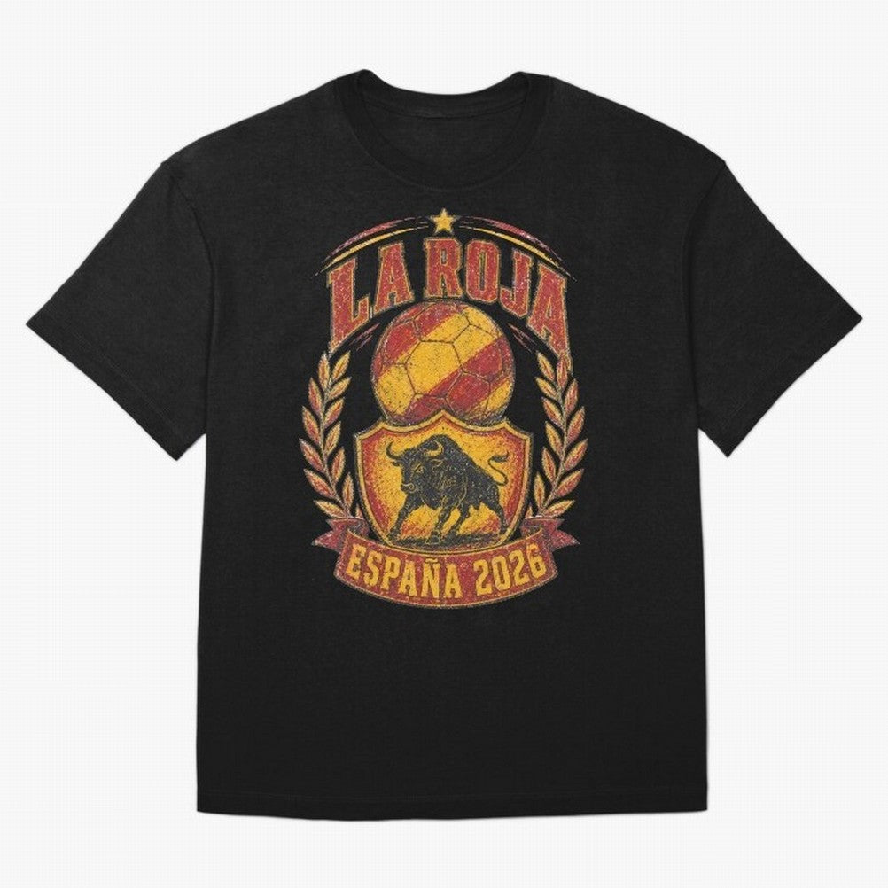 La Roja Espa?a 2026 World Cup Soccer T-Shirt Classic T-Shirt Upgrade FIFA World Cup 2026 USA Canada Mexico Spirit, Filled with France and Portugal, Haaland, Supporter Pride, Iconic Celebrations, Legendary Names and Global Match Day Energy; Perfect