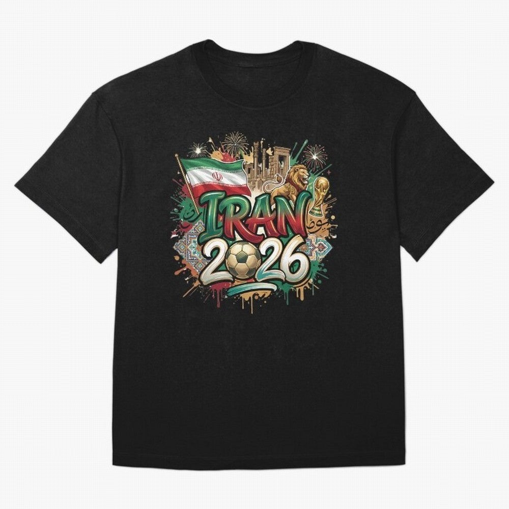 Iran World Cup 2026 Football Legacy Classic T-Shirt Celebrate FIFA World Cup 2026 Featuring Haaland, Argentina, France and Brazil Energy, Global Supporter Spirit, Legendary Goals, National Colors and Tournament Celebration; Ideal for Passionate