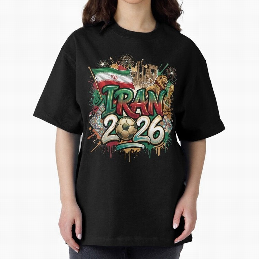 Iran World Cup 2026 Football Legacy Classic T-Shirt Celebrate FIFA World Cup 2026 Featuring Haaland, Argentina, France and Brazil Energy, Global Supporter Spirit, Legendary Goals, National Colors and Tournament Celebration; Ideal for Passionate