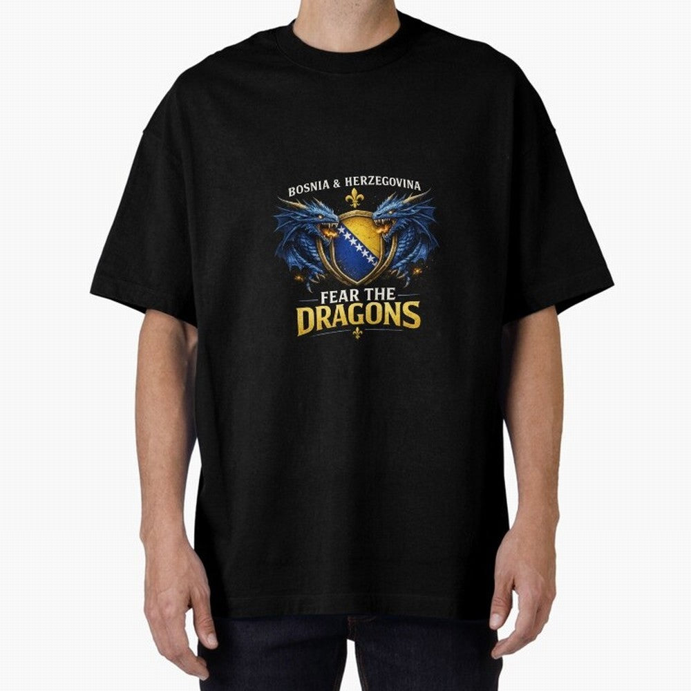 Fear the Dragons ¨C Bosnia Zmajevi Football Shirt | Bosnia & Herzegovina Fans Design Classic T-Shirt Make Every Kick Count in the FIFA World Cup 2026 Group Stage Journey through Mbappe and Neymar Highlights, Portugal Pride, Football Festival
