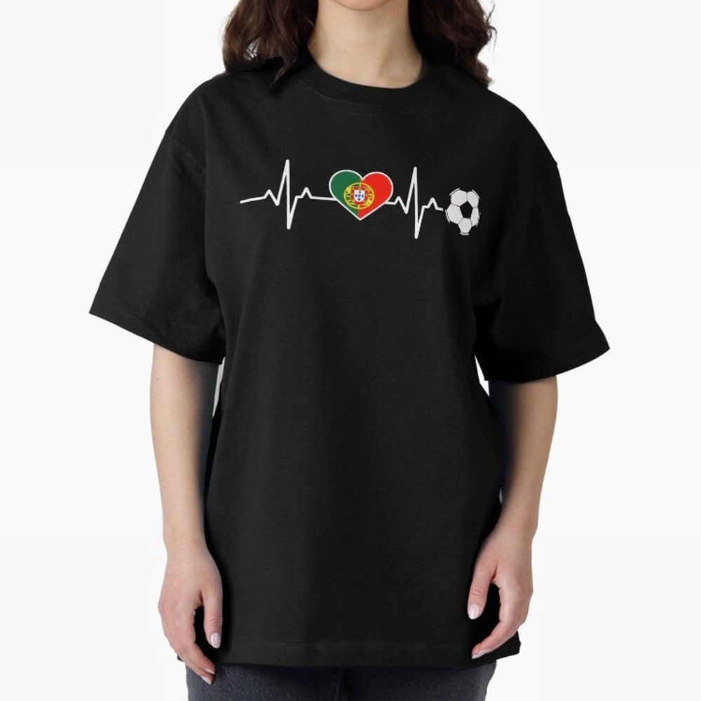 Portugal Football Heartbeat | Sele??o Das Quinas Soccer Fan Classic T-Shirt Experience the Global Stage of Global Football Passion for FIFA World Cup 2026 USA Canada Mexico, Inspired by CR7, Brazil, Championship Spirit, Famous Goals, Roaring Crowds