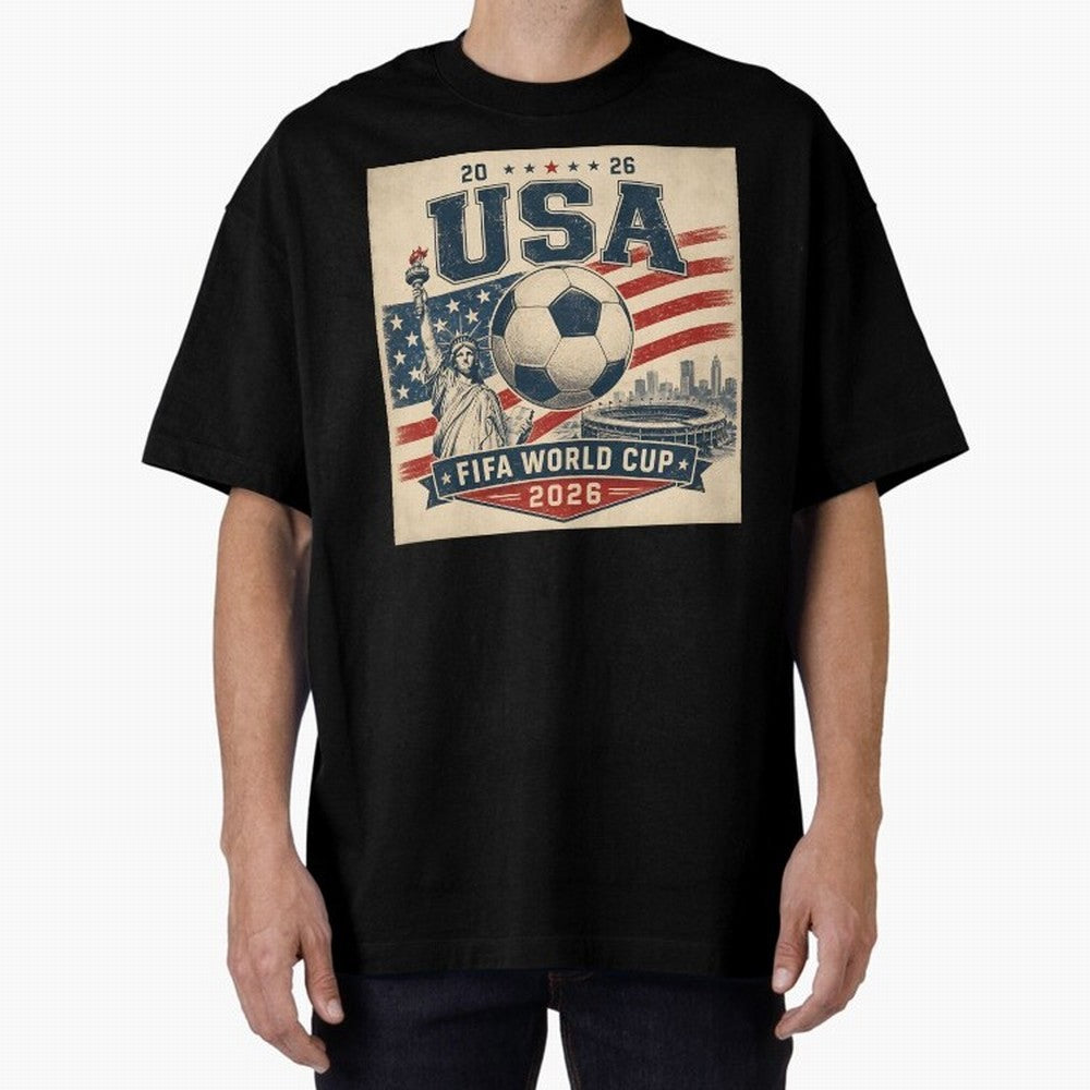 USA WORLD CUP 2026 Classic T-Shirt Keep the Match Day Mood of Global Football Passion for FIFA World Cup 2026 USA Canada Mexico, Driven by Cristiano Ronaldo, England, Global Supporter Spirit, Legendary Goals, National Colors and Tournament