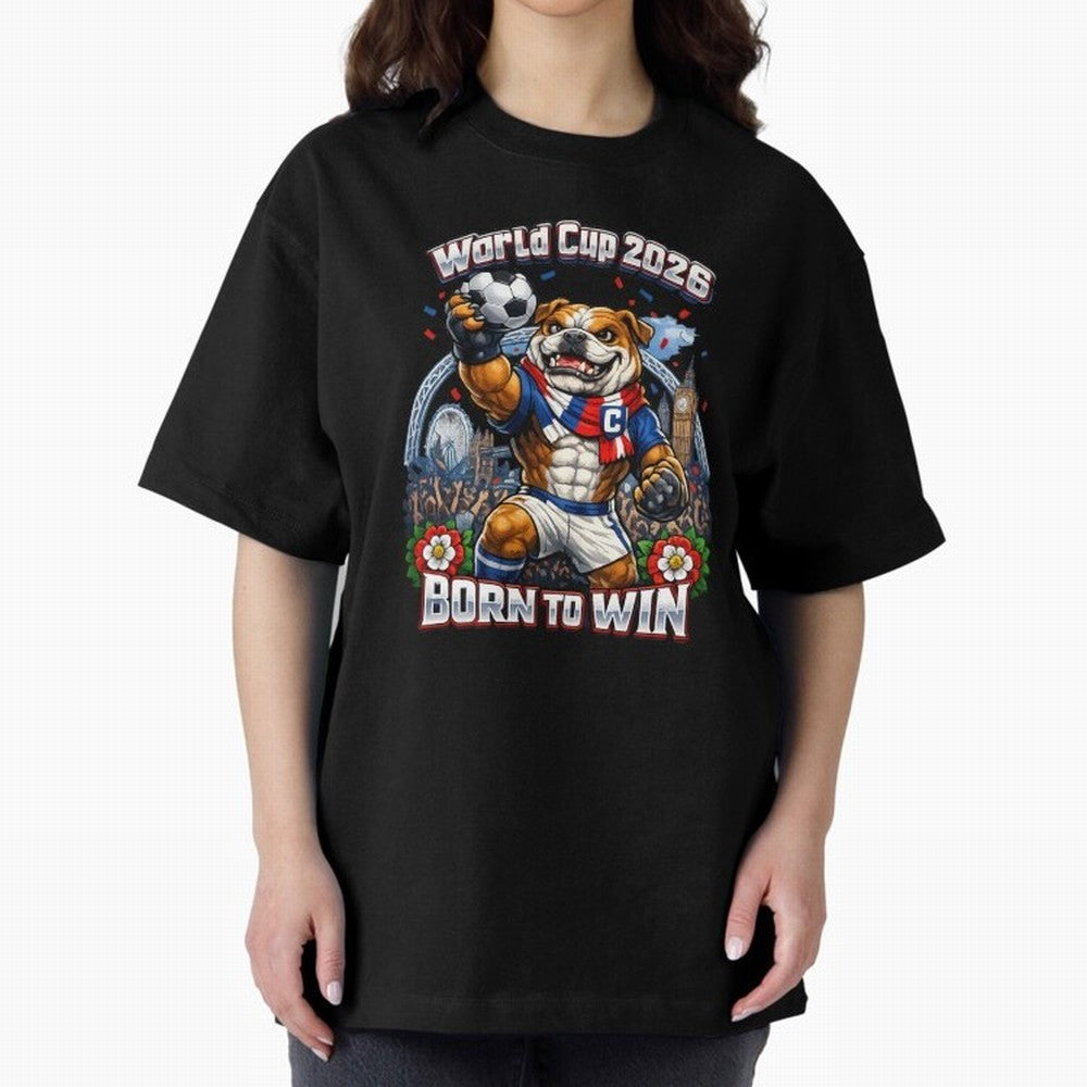 England Bulldog World Cup 2026 Fan Art Classic T-Shirt Live for the Drama of Match Day Hype around FIFA World Cup 2026, Neymar, Haaland and Cristiano Ronaldo, Spain and Netherlands, Classic Soccer Heritage, Championship Pressure, Fan Loyalty and