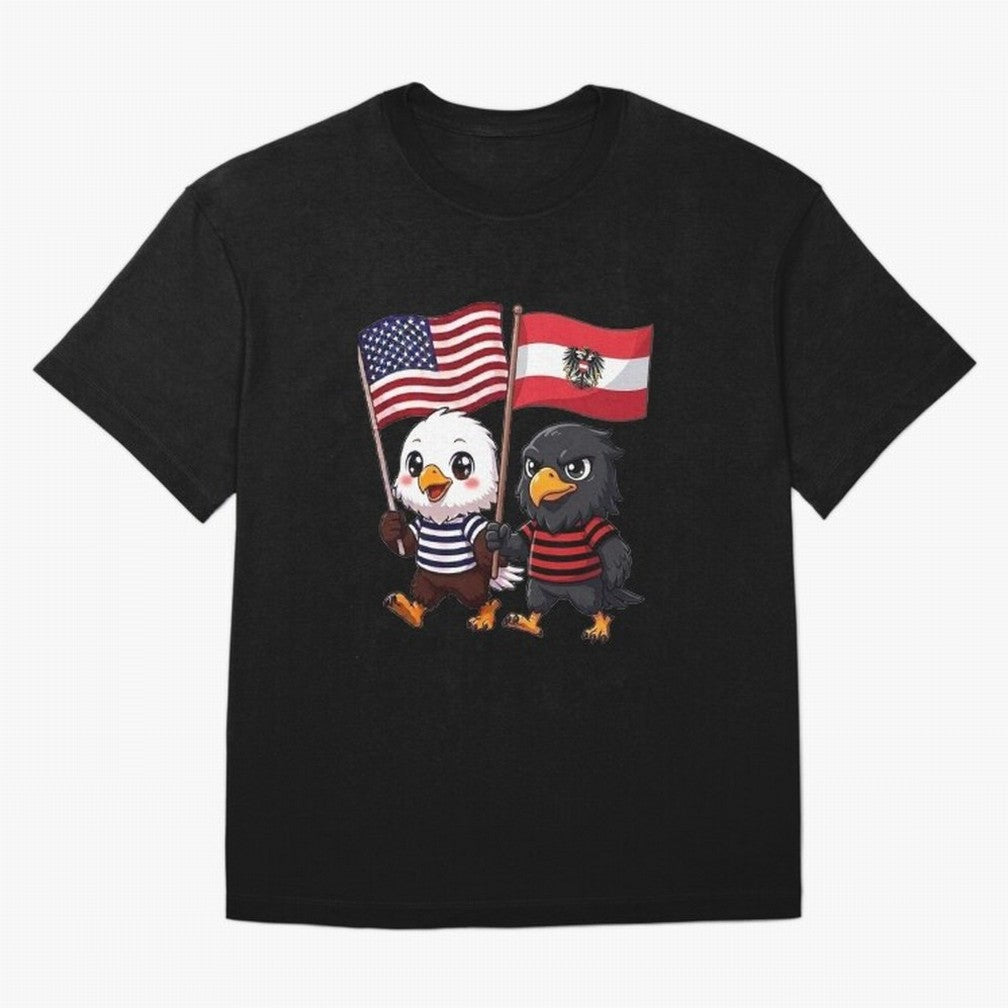The American eagle and its friend, the Austrian eagle Classic T-Shirt Make Every Kick Count in FIFA World Cup 2026 Spirit, Connected to France, CR7, Soccer Culture, Superstar Moments, National Team Dreams and Competitive Fire; Perfect for Fans,