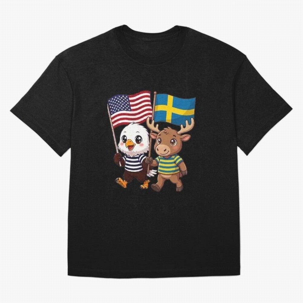 The American eagle and its friend, the Swedish elk Classic T-Shirt Bring Legendary Rivalry Energy to FIFA World Cup 2026 Built around Messi, Neymar and Mbappe, Netherlands Energy, Supporter Pride, Iconic Celebrations, Legendary Names and Global