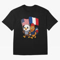 The American eagle and its friend, the French rooster Classic T-Shirt Experience FIFA World Cup 2026 Featuring Haaland and Mbappe, Argentina, France and Brazil Energy, Goal Celebration Energy, Supporter Heritage, Football Icons and Worldwide
