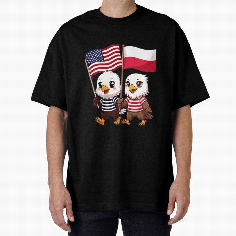 The American eagle and its friend, the Polish eagle Classic T-Shirt Honor Champions and Dreams in Match Day Hype around FIFA World Cup 2026 Group Stage, Mbappe, Argentina, France and Brazil, Champion Mindset, Group Stage Buzz, Knockout Tension and