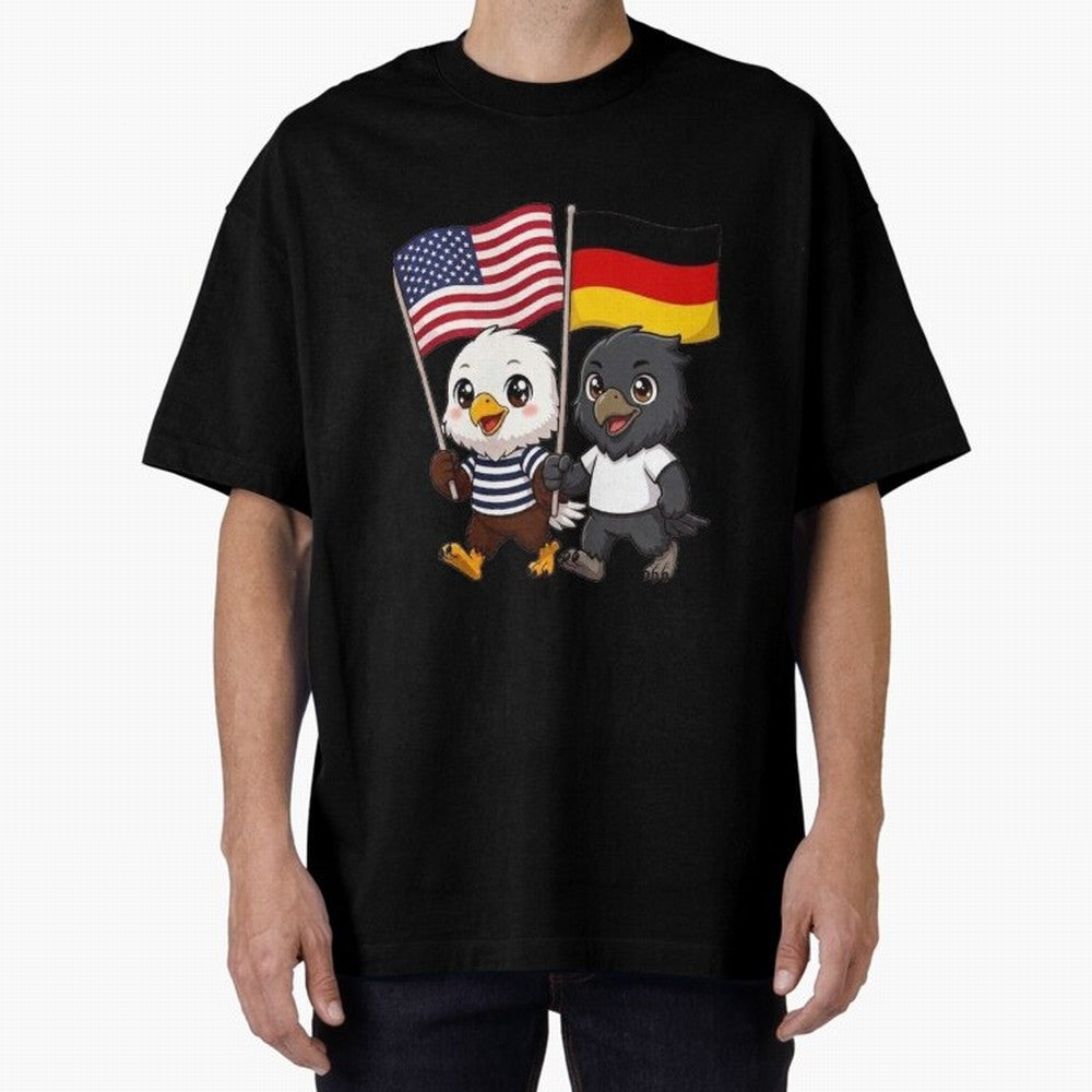 The American eagle and its friend the German eagle Classic T-Shirt Carry the Dream of FIFA World Cup 2026 Group Stage Capturing Haaland and Mbappe, Argentina Energy, Champion Mindset, Group Stage Buzz, Knockout Tension and Passionate Fan Culture;