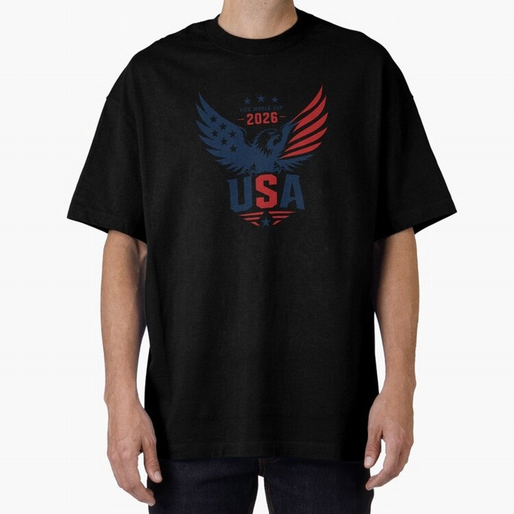 FIFA World Cup 2026 USA Eagle ¨C Patriotic Soccer Art Classic T-Shirt Celebrate Fan Favorites in FIFA World Cup 2026 for Fans of Messi, CR7 and Mbappe and France and Portugal, Bringing Football Passion, Legendary Performances, Festival Vibes and
