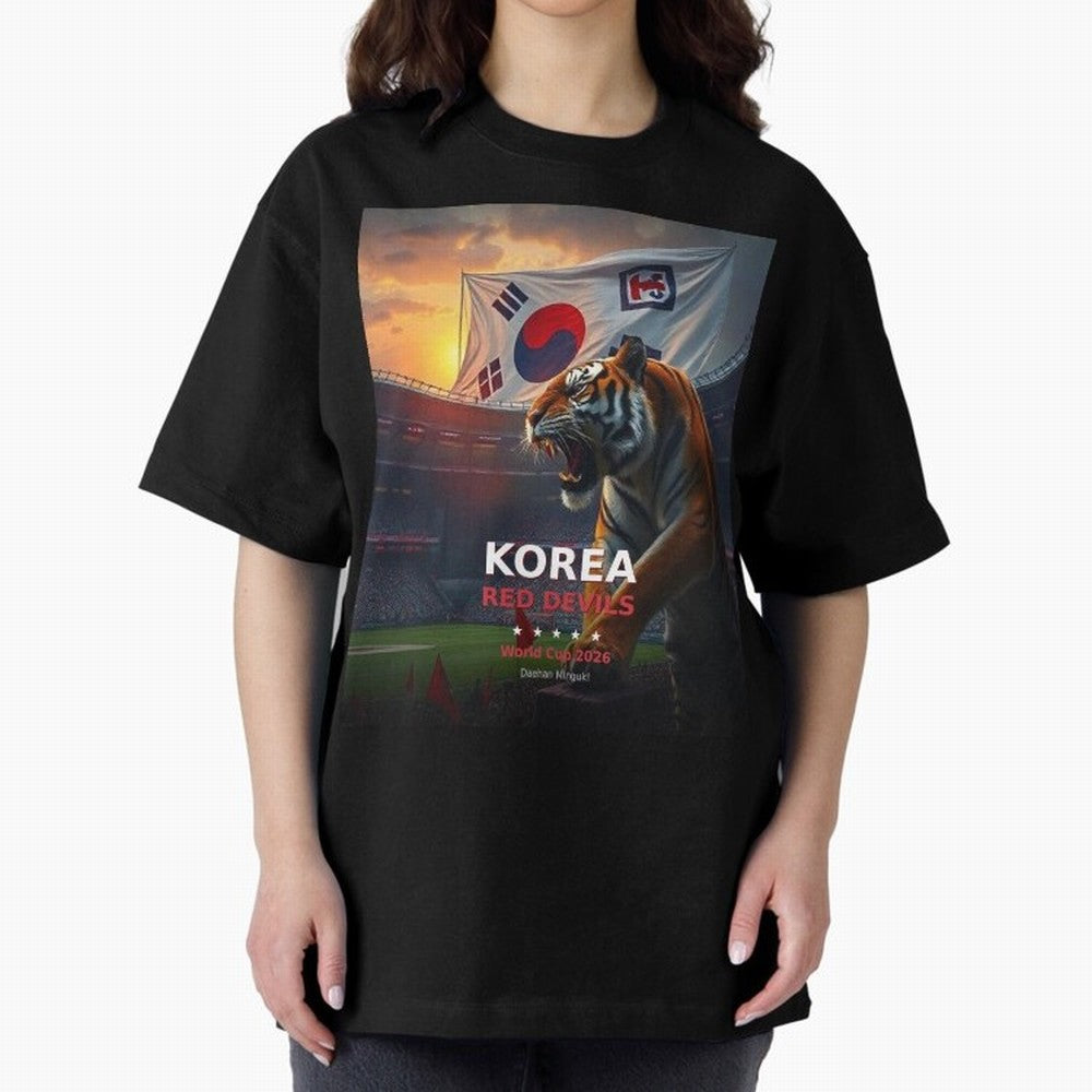 Korea Red Devils - World Cup 2026 Soccer Fan Tee Classic T-Shirt Represent the Passion of FIFA World Cup 2026 Group Stage for Fans of Messi and Cristiano Ronaldo and Argentina and Brazil, Bringing Worldwide Fan Energy, Dramatic Goals, Stadium
